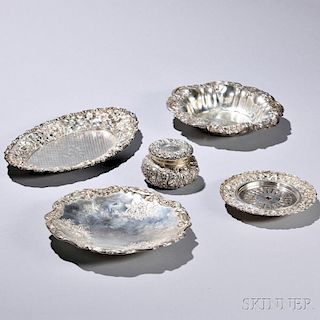 Five-pieces of American Sterling Silver Tableware