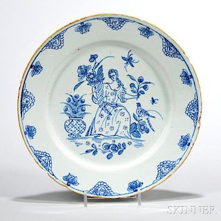 Tin-glazed Earthenware Goddess Plate