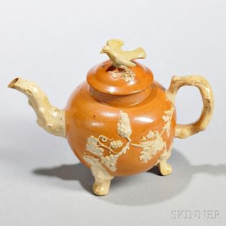 Red Earthenware Teapot and Cover