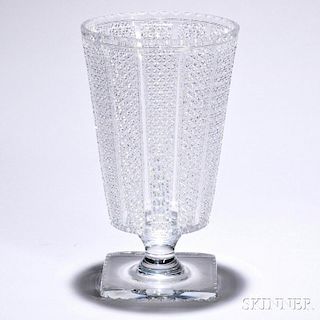 Hawkes Brilliant Cut Glass Vase