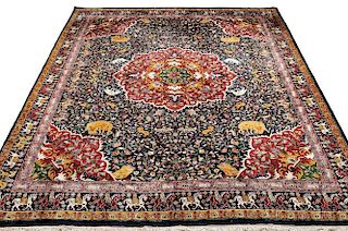 Indo-Kashan "Hunting" Carpet