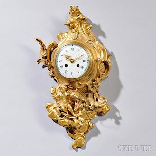 Gilt-bronze Medaille D'Argent Wall Clock
