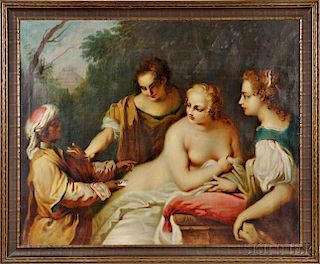 After Jacopo Amigoni (Italian, 1682-1752)      The Messenger (Bathsheba at her Bath)
