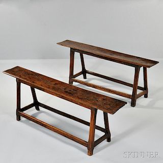 Two Oak Joint Benches