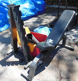 Parabody Exercise Bench with Weights.