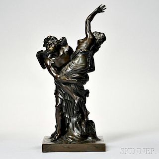 French School, Late 19th/Early 20th Century       Bronze Depicting the Abduction of Chloris by Zephyr