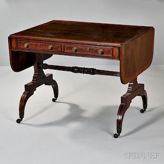 Regency-style Inlaid Mahogany Desk