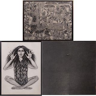 A Group of Three Works by Various Artists, 20th Century,