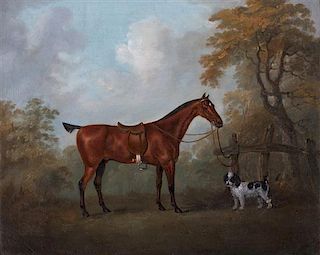 * Attributed to John Nost Sartorious, (English, 1759-1828), Chestnut and Dog