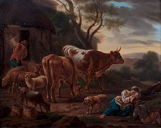 * Artist Unknown, (19th century), Farm Scene
