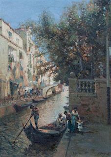Nicholas Briganti, (American, 1861-1944), San Pieter Canal-Venice