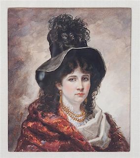 Cornelia Adele Strong Fassett, (American, 1831-1898), Portrait of a Woman, 1883