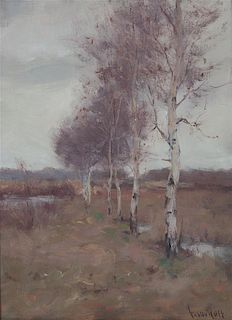 * Gustav Wolff, (German/American, 1863-1935), Landscape