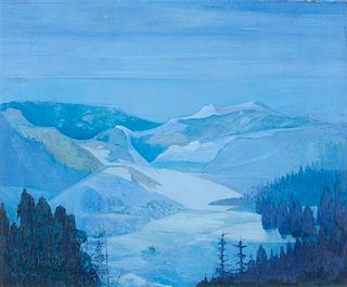 Henry Wack, (American, 1867-1954), Mountain Landscape