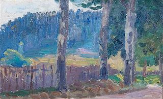 Hippolyte Petitjean, (French, 1854-1929), Paysage
