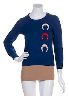 A Gucci Blue Wool Sweater,