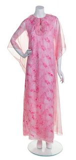 A Lilly Pulitzer Pink Floral Caftan,