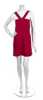 A Pair of Sonia Rykiel Cotton Dresses, Red dress size 3.
