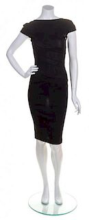 A Gianni Versace Black Dress, Size 38.