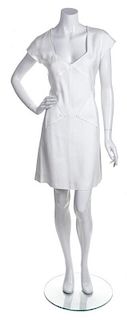 A Courreges White Dress, Size 40.
