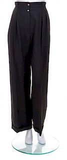 * A Pair of Chanel Black Pleated Pants,