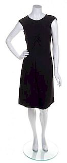 * A Chanel Black Silk Dress, Size 40.