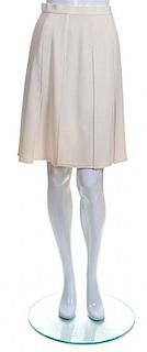 * A Chanel Cream Pleated Skirt,