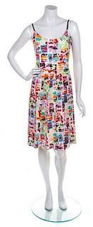 * A Chanel Multicolor Silk Skirt Ensemble, Skirt size 42, leotard size 44.