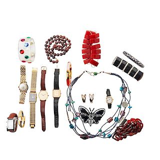 COLLECTION OF ASSORTED COSTUME OR SOUVENIR JEWELRY