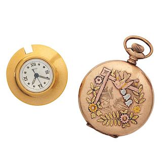 TWO GOLD FILLED TIMEPIECES