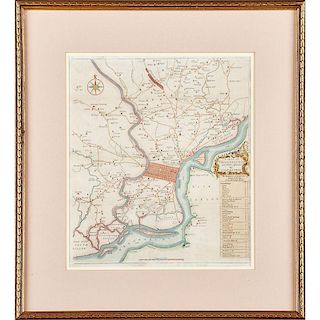 18TH C. MAPS OF PHILADELPHIA & BOSTON