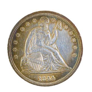 U.S. 1844 SEATED LIBERTY DOLLAR