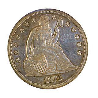 U.S. PROOF 1872 SEATED LIBERTY DOLLAR