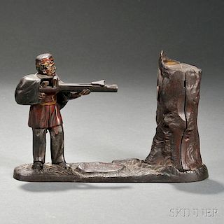 Painted Cast Iron "Grenadier" Mechanical Bank