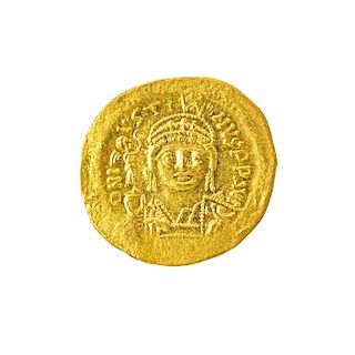 ANCIENT BYZANTINE JUSTIN II GOLD SOLIDUS