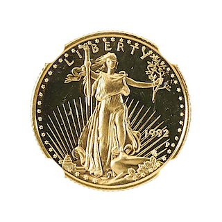 1992-P $5 EAGLE GOLD COIN