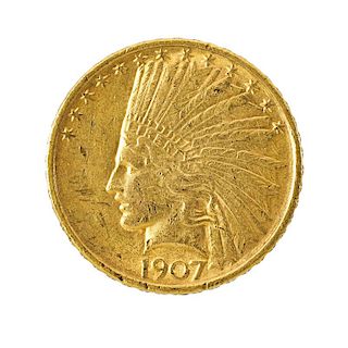 1907 $10 INDIAN