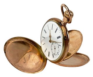 19th C. A. Lange & Sohne 18K Rose Gold Pocket Watch
