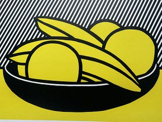 Roy Lichtenstein Bananas & Grapefruit Offset Litho