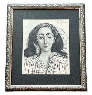 Pablo Picasso Pour ma cherie Jacqueline Lithograph