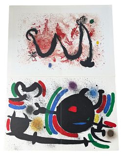 (2) Joan Miro "Le Original" Lithographs