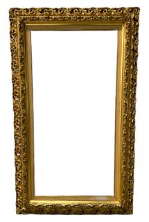 Gilt Carved Pierced Hall Mirror