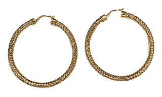 Roberto Coin 18K Gold Hoop Earrings