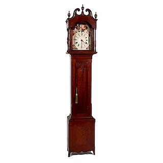 Hepplewhite Tall Case Clock 