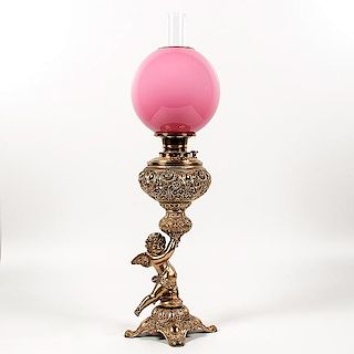 Victorian Cherub Banquet Lamp 