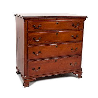 Chippendale Cherry Chest of Drawers 