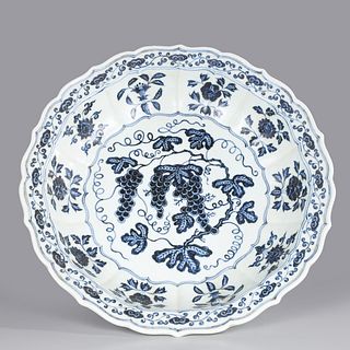 Chinese Blue & White Porcelain Charger