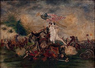 Civil War Oil Painting 