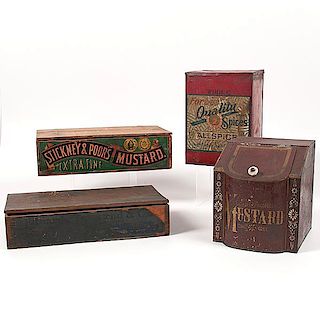 Stickney & Poor's Mustard Wood Crate, Plus  