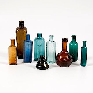 Druggist and Household Bottles 
